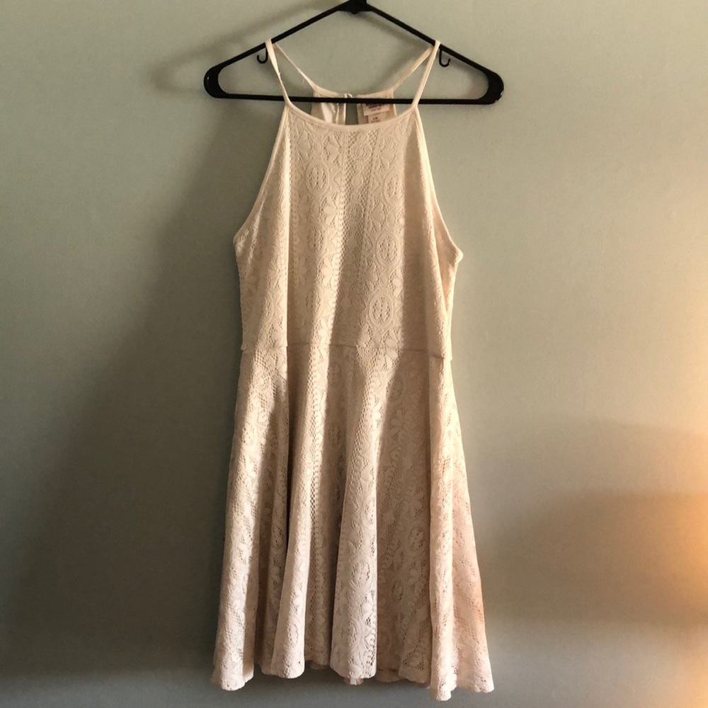 Cream skater dress